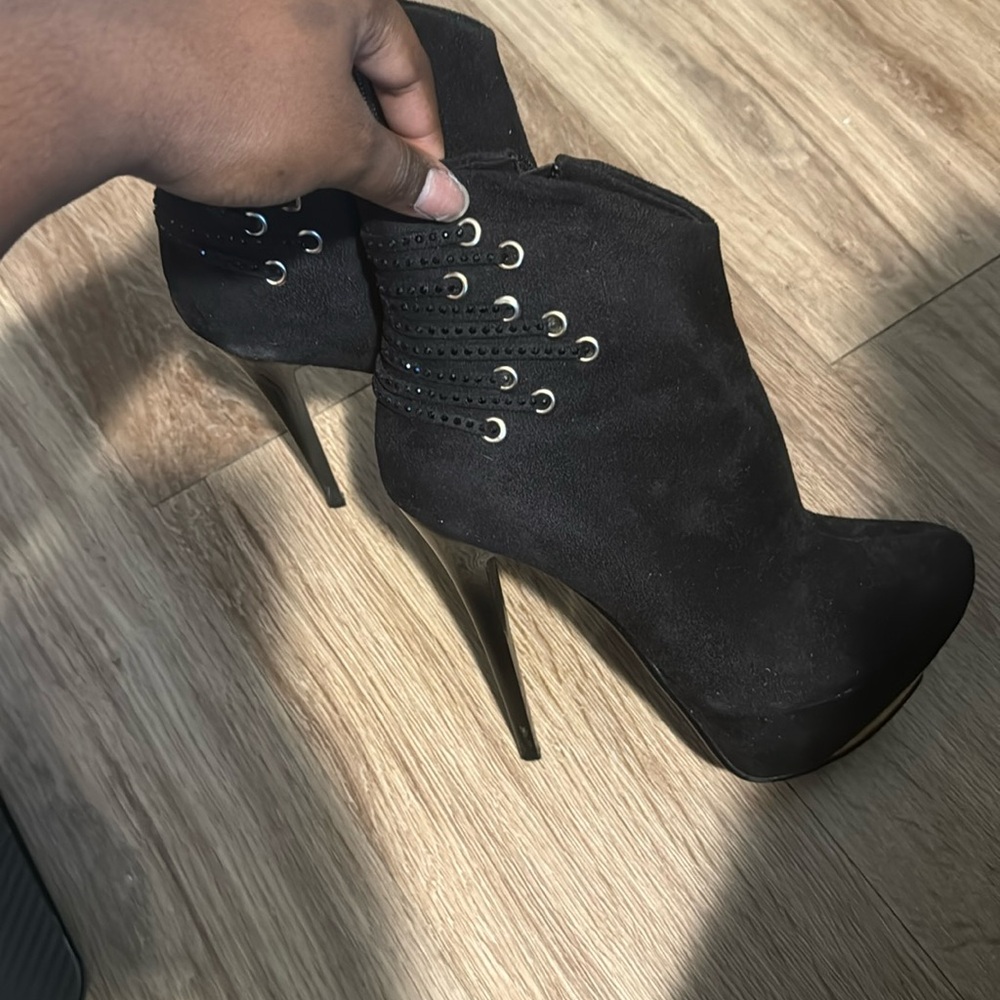 Black Platform Booties